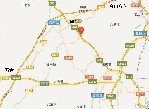 渝遂高速云雾山隧道大修绕道图